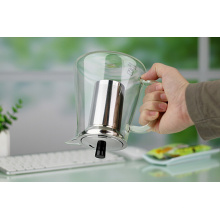 glass tea pot with strainer